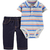 Carters Set 2 Piezas Body Rayado y Pantalon