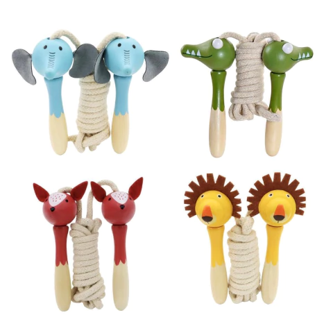 Soga De Saltar Jungla de Madera Colores Pastel