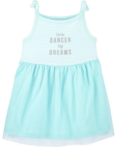 Carter's Vestido tutú de bailarina a rayas