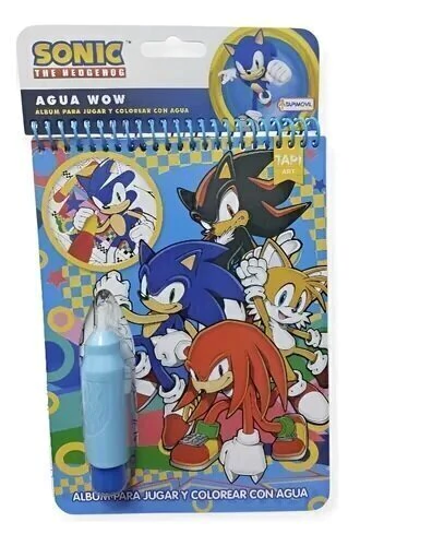 Water Wow! Libro Mágico: Colorea Con Agua - Sonic