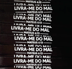 FITA DE CETIM Nº 3 - LIVRA-ME DO MAL
