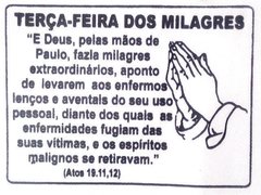 LENÇO DE TNT - TERÇA-FEIRA DOS MILAGRES