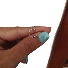 Argollita Bali cierre piercing 1cm - P925
