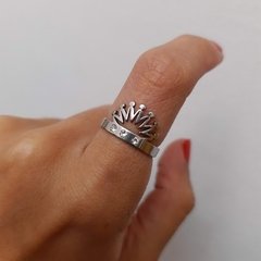 Anillo Corona con strass - AQ