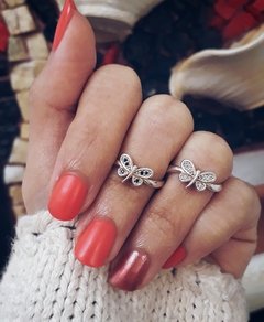 Anillos butterfly micropave - P900 - comprar online
