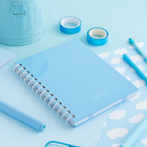 Libreta 14x19 Celeste pastel - BP