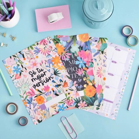 Mi PC ♥ Pack de separadores A4 con solapa - Flores