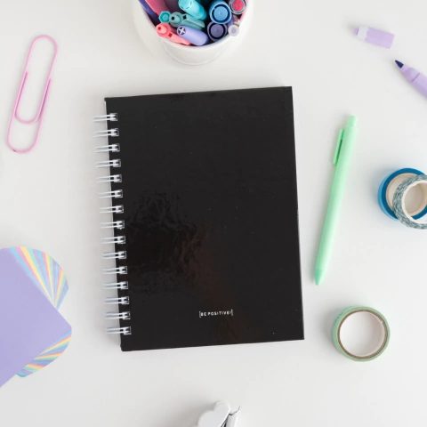 Cuaderno A5 T/D Negro intenso - BP