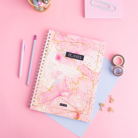 Cuaderno universitario T/SR CON DISEÑO EN LAS HOJAS - Planes