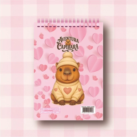 BLOCK de hojas LISAS A5 - Capybara corazón - comprar online