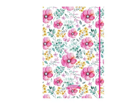 Carpeta 3 solapas - Flores Acuarela
