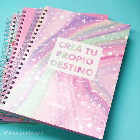 Cuaderno A4 RAINBOW PASTEL- Destino