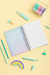 Agenda Cuaderno A5 - FLORCITAS BEIGE en internet