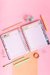Mi Agenda SWEET Hoja por día - ROSA CUADRILLÉ