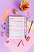 Imagen de Mi Agenda SWEET Hoja por día - ROSA CUADRILLÉ