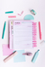 Mi Agenda SWEET Hoja por día - ROSA CUADRILLÉ