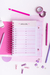 Mi Agenda SWEET Hoja por día - ROSA CUADRILLÉ - comprar online