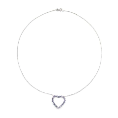 Colar Coração Tanzanita - comprar online