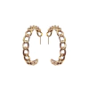 Argola Elos ouro rose