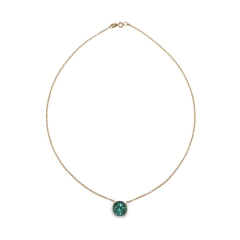 Colar turmalina verde