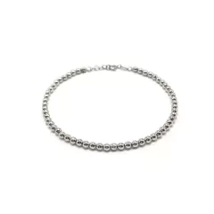Pulseira bolinha ouro branco - comprar online