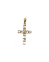 Pingente Cruz ouro amarelo com diamantes