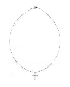 Colar Cruz diamante