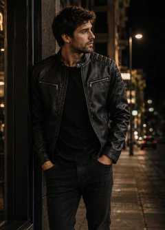 CAMPERA DE CUERO RACE
