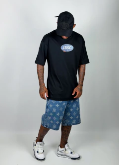 OVERSIZED LBSC OVAL JEANS BLACK - LB Sport Club