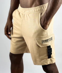 SHORT MOLETOM CARGO COPYRIGHT CARAMEL - comprar online
