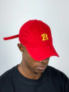 DAD HAT SYMBOL RED GOLD