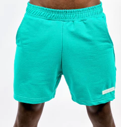 SHORT MOLETOM BASIC WATER GREEN na internet