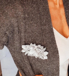 Hombreras Deby plata - comprar online