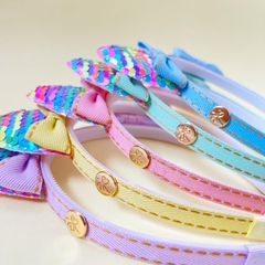 Tiara orelhinha paête candy colors - loja online