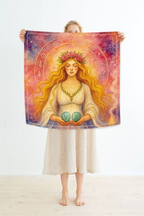 Paños de Tarot Mujer de los Elementos (con bolsita) - comprar online