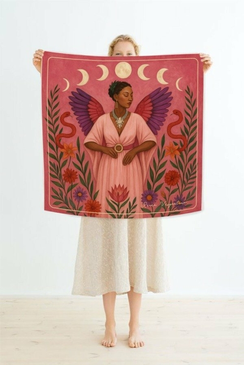 Paños de Tarot Mujer Pájaro (con bolsita) - comprar online