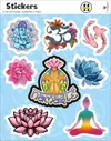 Plancha de Sticker Vinilo Laminado Mod 338