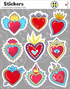 Plancha de Sticker Vinilo Laminado Mod 315