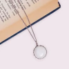 Dije Onix Blanco Redondo