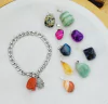 Pulsera Acero Quirúrgico y Piedra Natural