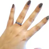 Anillo de Acero Ojo Turco Strass