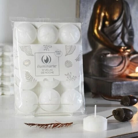 Velas de Noche x12 und. Iluminarte