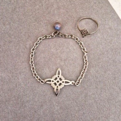 Pulsera Nudo de Bruja con Labradorita - comprar online