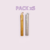 Vela Corta Dorada/Plateada Pack x5und.