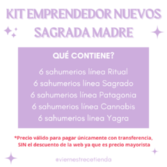 COMBO EMPRENDEDOR NUEVOS SAGRADA MADRE (30 productos) en internet