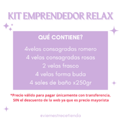 COMBO EMPRENDEDOR RELAX (18 productos) CONSULTAR TIEMPO DE PRODUCCION en internet