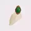 Anillo de Alpaca Cuarzo Verde