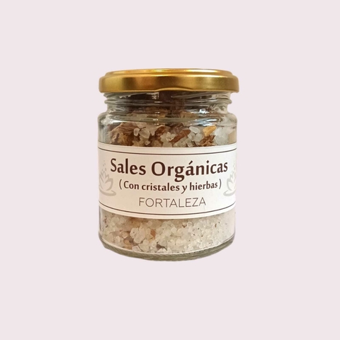 Sales Orgánicas Fortaleza (con cristales y hierbas)