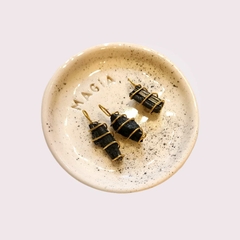 Dije Turmalina Negra Órbita Dorado