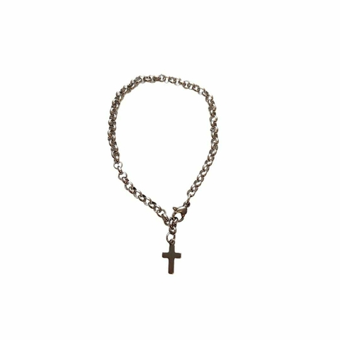 Pulsera Acero Quirúrgico Cruz